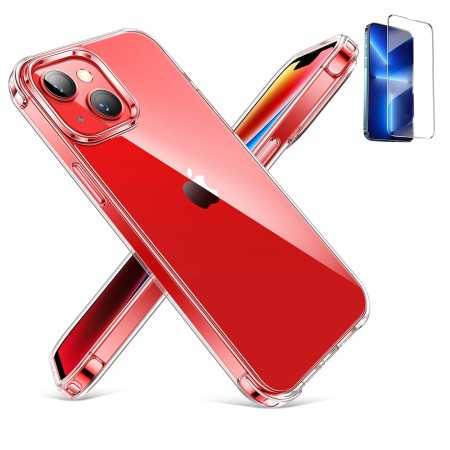 Funda Iphone 14 Plus (6.7) Reforzada Antichoques Antigolpes Tpu Lisa Silicona Gel + Protector