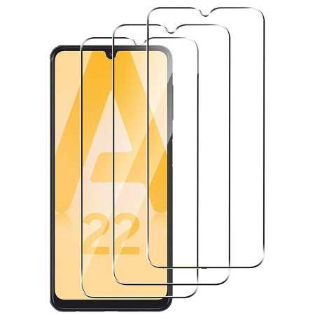 3 x Protector Samsung Galaxy A22 4G Cristal Templado