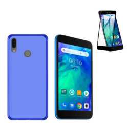 Funda Xiaomi Redmi Go (5) Azul TPU LISA Silicona + Protector 5D