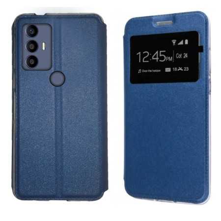 Funda TCL 306 Azul Libro Ventana