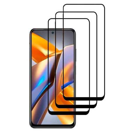 3 X Protector Xiaomi Poco M5s Cristal Templado Completo 5D