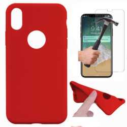 Funda TPU LISA IPHONE 8 ROJA + Protector