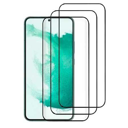 3 X Protector Samsung Galaxy S23 Cristal Templado Completo 5D