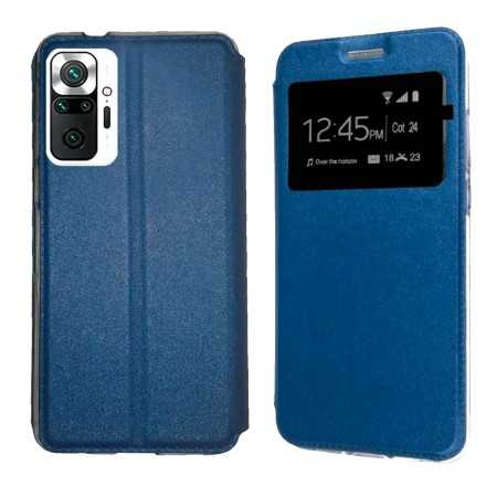 Funda Xiaomi Redmi Note 10 Pro - 10 Pro Max Azul Ultra Libro Ventana