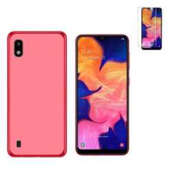 Funda Samsung Galaxy A10 (6.2) Roja TPU LISA Silicona + Protector