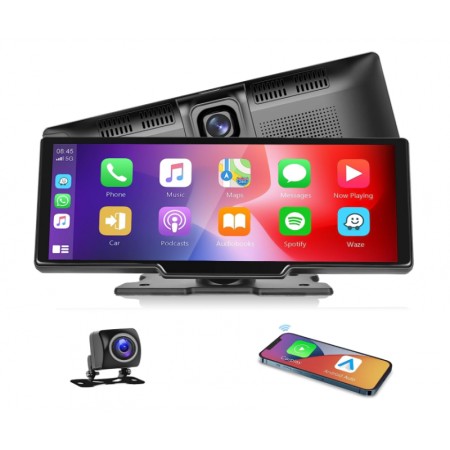 Pantalla Tactil Inalambrica de Coche Compatible Apple Carplay Y Android Auto 9.3 Pulgadas