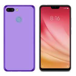 Funda Xiaomi MI 8 Lite (6.26) Morada Tpu lisa silicona gel