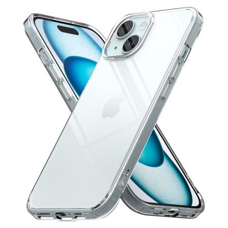 Funda Para iPhone 15 (6.1) Transparente Tpu Lisa Silicona Gel