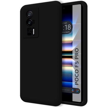 Funda Poco F5 Pro 5G (6.67) Negra Tpu Lisa Silicona Gel