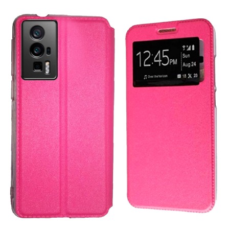 Funda Poco F5 Pro 5G (6.67) Rosa Libro Ventana