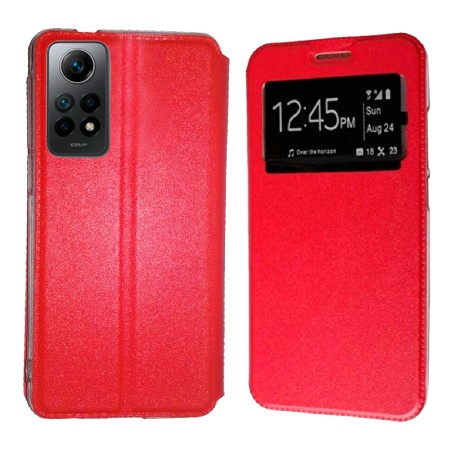 Funda Xiaomi Redmi Note 12 Pro 4G (6.67) Roja Libro Ventana