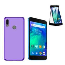 Funda Xiaomi Redmi Go (5) Morada TPU LISA Silicona + Protector 5D