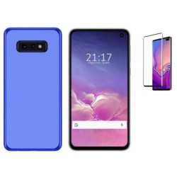 Funda Samsung Galaxy S10 Lite (5.8) Azul TPU LISA Silicona + Protector 5D