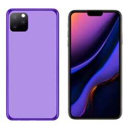 Funda Iphone 12 Pro Max (6.7) Morada Tpu lisa silicona gel