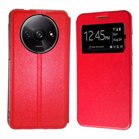 Funda Xiaomi Redmi A3 2024 4G (6.71) Roja Libro Ventana