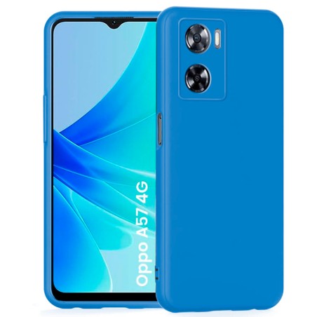 Funda Oppo A57 - A57S 4G (6.56) Azul Tpu Lisa Silicona Gel