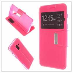 Funda Libro Ventana Rosa Samsung Galaxy A6 2018 Plus (6)