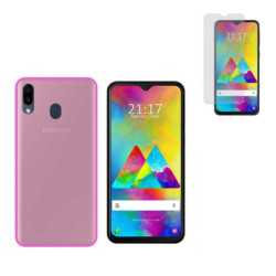 Funda Samsung Galaxy A20 (6.4) Rosa TPU LISA Silicona + Protector