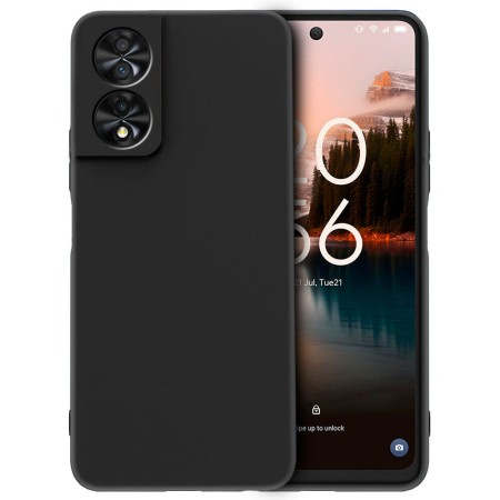 Funda TCL 40 NXTPAPER 4G (6.6) Negra Tpu Lisa Silicona Gel Tipo Original