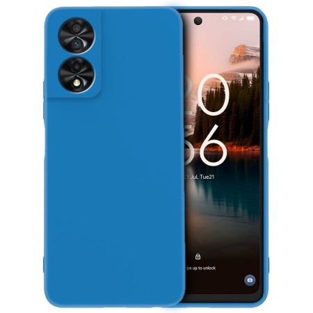 Funda TCL 40 NXTPAPER 4G (6.6) Azul Tpu Lisa Silicona Gel Tipo Original