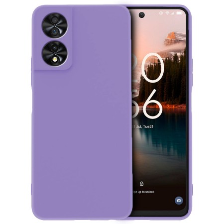 Funda TCL 40 NXTPAPER 4G (6.6) Morada Tpu Lisa Silicona Gel Tipo Original