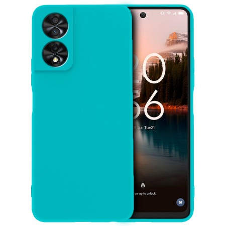 Funda TCL 40 NXTPAPER 4G (6.6) Azul Aguamarina Tpu Lisa Silicona Gel Tipo Original