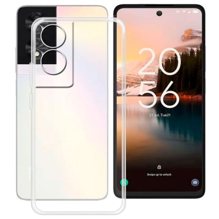 Funda TCL 40 NXTPAPER 4G (6.6) Transparente Tpu Lisa Silicona Gel Tipo Original