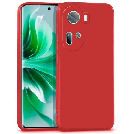 Funda Oppo Reno 11 5G (6.7) Roja Tpu Lisa Silicona Gel Premium