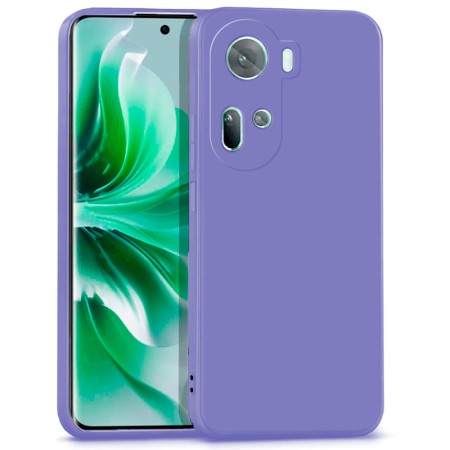 Funda Oppo Reno 11 5G (6.7) Morada Tpu Lisa Silicona Gel Premium