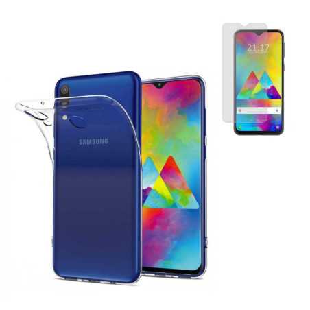 Funda Samsung Galaxy A40 (5.9) Transparente TPU LISA Silicona + Protector 5D