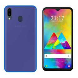 Funda Samsung Galaxy M20 (6.3) Azul Tpu lisa silicona gel