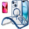 Funda Magnetica Para iPhone 13 (6.1) Azul Compatible Magsafe + Protector de Pantalla Cristal Templado 9H