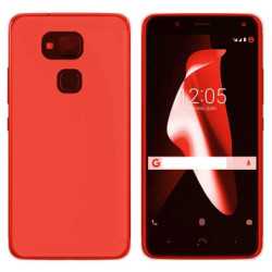 Funda TPU LISA Roja BQ AQUARIS V / VS Plus (5.5)