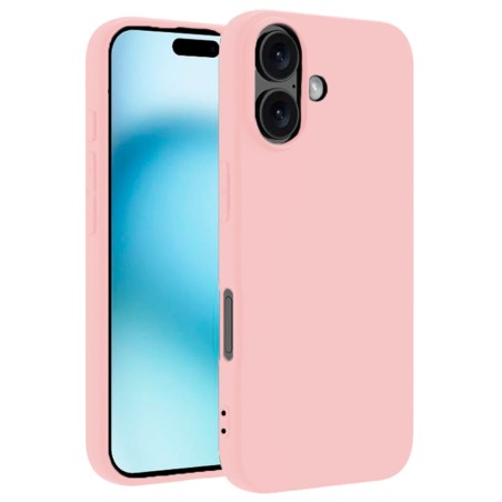 Funda Para iPhone 16 Plus (6.7) Rosa Tpu Lisa Silicona Gel Premium