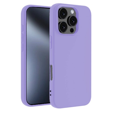 Funda para iPhone 16 Pro (6.1) Morado Tpu Lisa Silicona Gel Premium