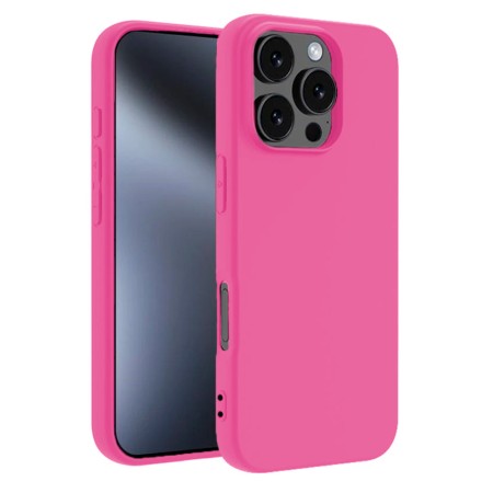 Funda para iPhone 16 Pro (6.1) Fucsia Tpu Lisa Silicona Gel Premium