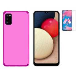 Funda Samsung Galaxy A02s (6.5) Rosa TPU LISA Silicona + Protector