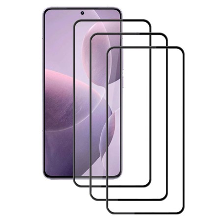 3 X Protector De Pantalla Para Xiaomi 14T Pro (6.7) Cristal Templado Completo 5D