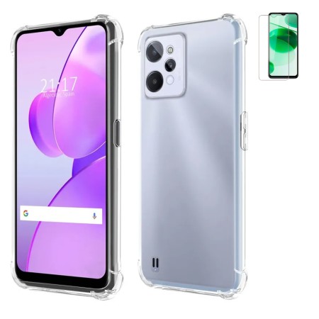 Funda Realme C31 Reforzada Antichoques Antigolpes Tpu Lisa Silicona Gel + Protector