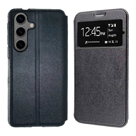 Funda Samsung Galaxy S25+ Plus (6.7) Negro Libro Ventana