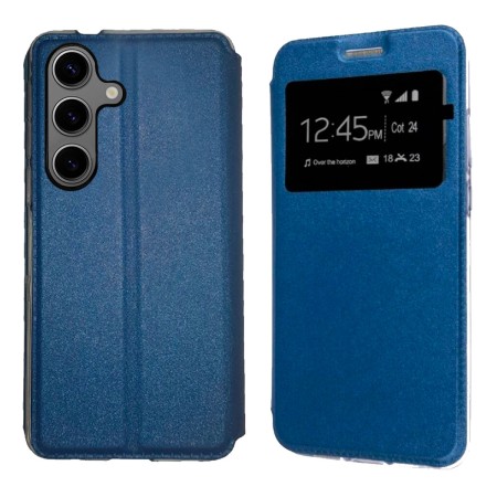 Funda Samsung Galaxy S25+ Plus (6.7) Azul Libro Ventana