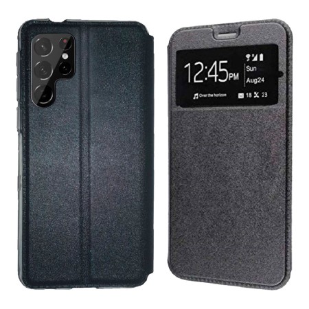 Funda Samsung Galaxy S25 Ultra (6.8) Negro Libro Ventana