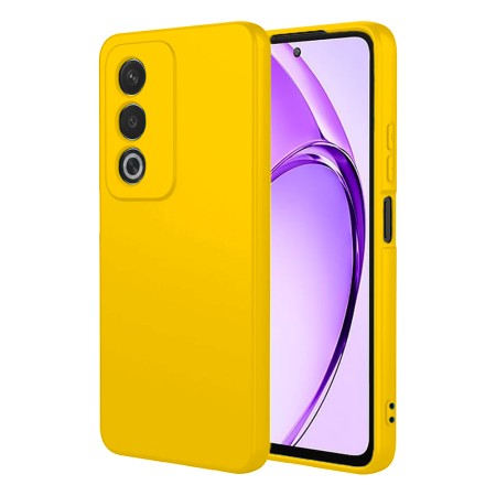 Funda Para Oppo A80 5G (6.67) Amarillo Tpu Lisa Silicona Gel Premium