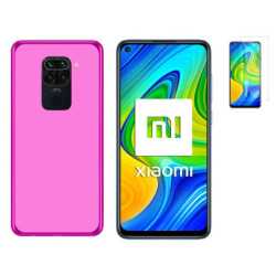 Funda Xiaomi Redmi Note 9 (6.53) Rosa TPU LISA Silicona + Protector