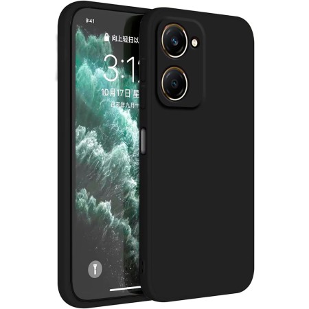 Funda Vivo Y03 4G (6.56) Negro Tpu Lisa Silicona Gel Premium