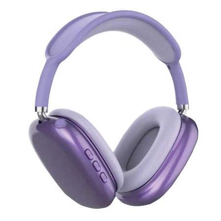 Auriculares Cascos Inalambricos de Diadema A-628 Morado Android iOS