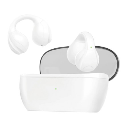 Auriculares Cascos Inalambricos Bluetooth 5.3 Blanco BE-21 Android iOS