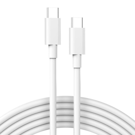 Cable PD Tipo C a Tipo C 240W para iPhone 15 16 pro max Samsung Xiaomi y MacBook – 1M Blanco