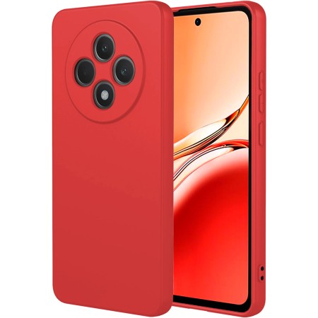 Funda Oppo Reno 12F (6.67) Rojo Tpu Lisa Silicona Gel Premium