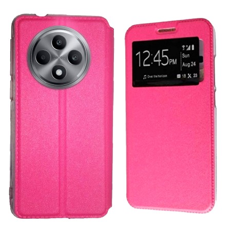 Funda Oppo Reno 12F (6.67) Rosa Libro Ventana